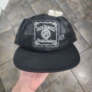 Vintage 80s Jack Daniels Field Tester Old No. 7 1988 Mesh Snapback Cap Hat NWT